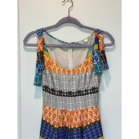 Eshakti A-Line Multi-Colored Tie Sleeve Dress Size 0 - Picture 2 of 7